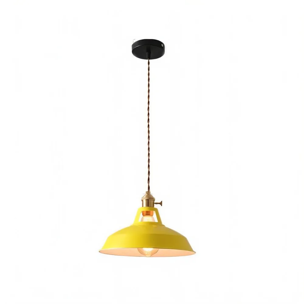 Color Block Shade Pendant Light