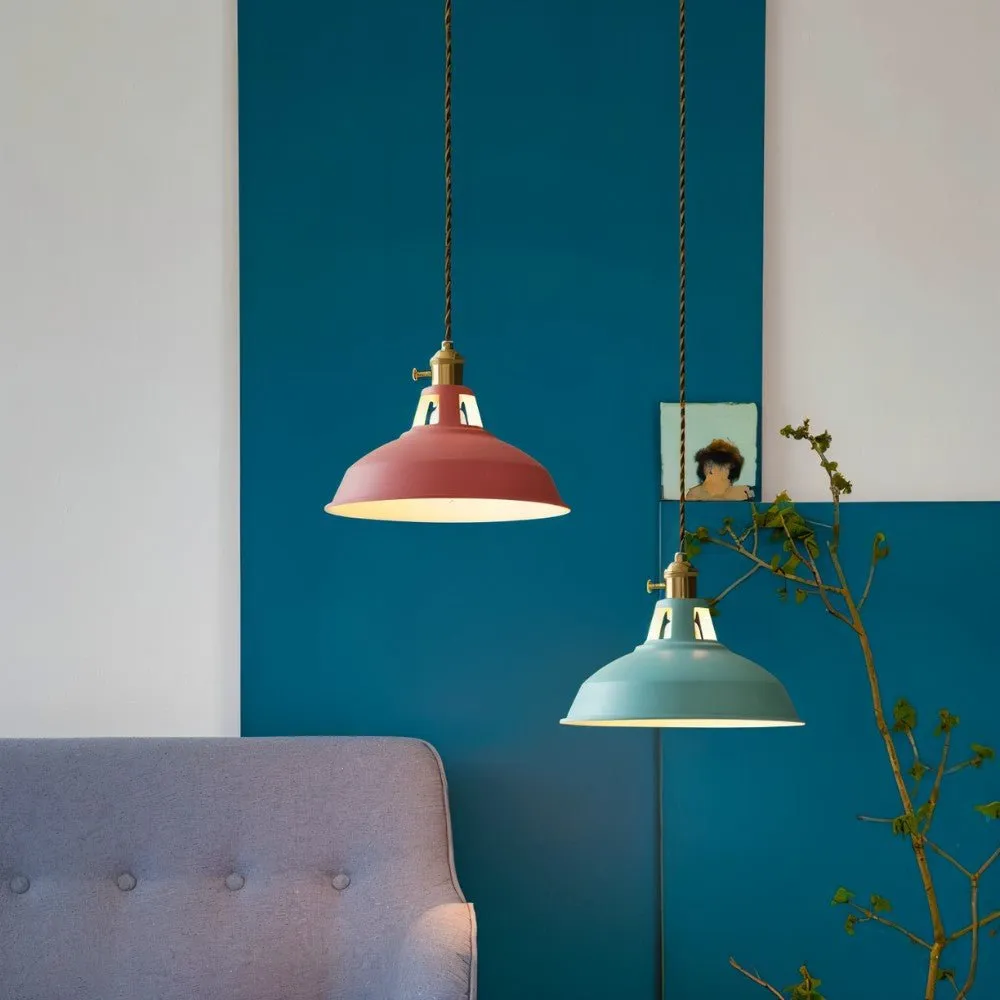 Color Block Shade Pendant Light