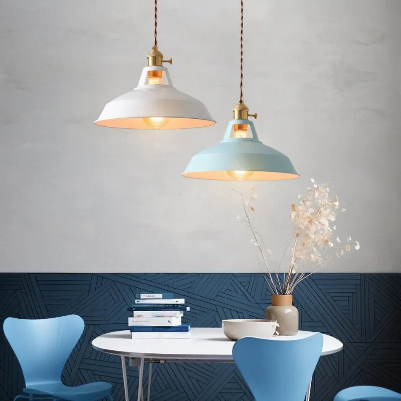 Color Block Shade Pendant Light