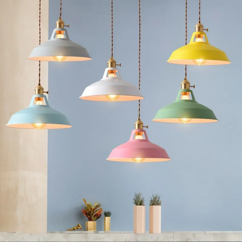 Color Block Shade Pendant Light