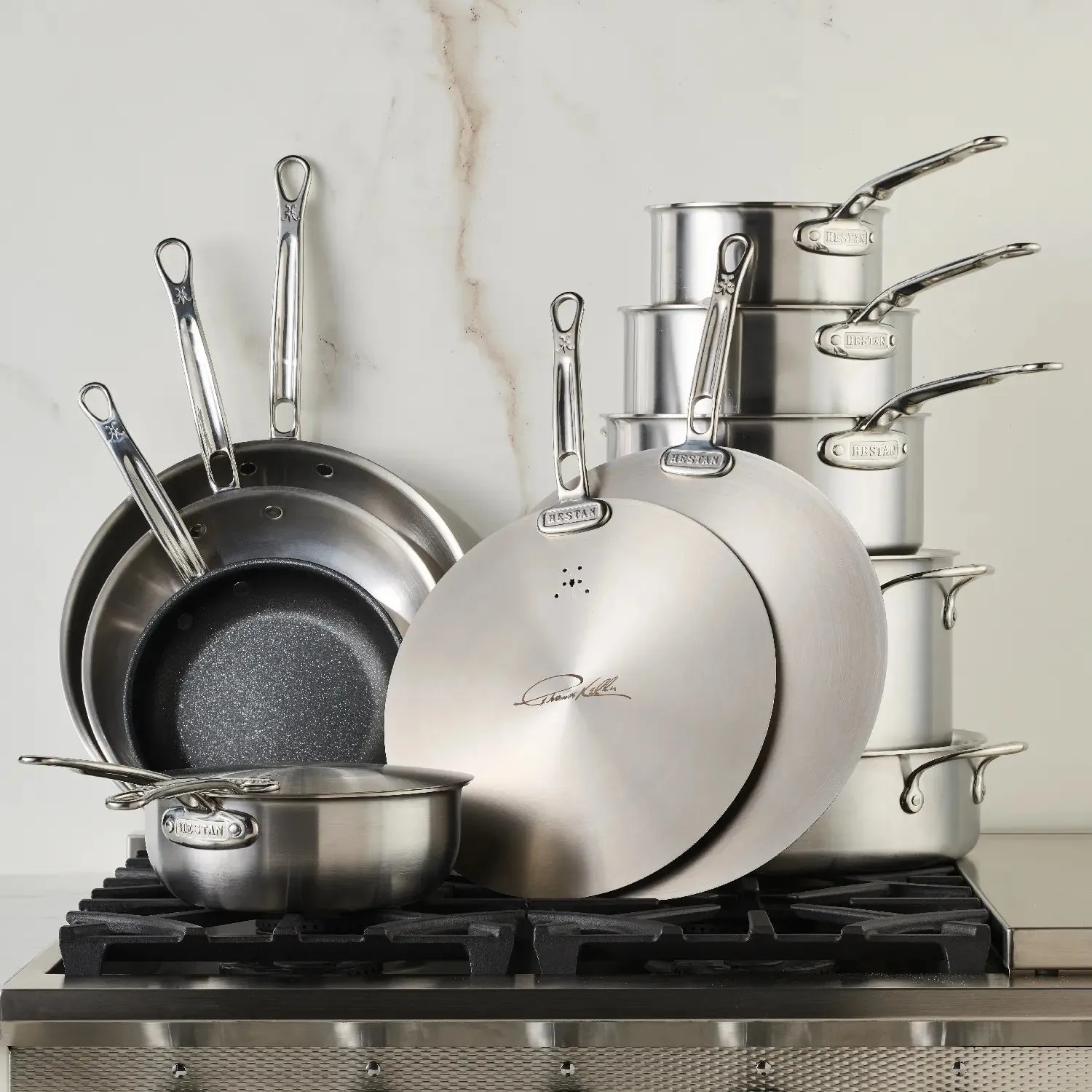 Commercial Clad Stainless Steel 12-Piece Cookware Set