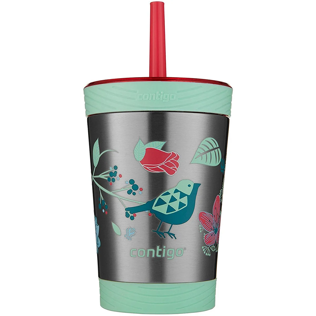 Contigo 12 oz. Kid's Spill-Proof Insulated Stainless Steel Tumbler with Straw