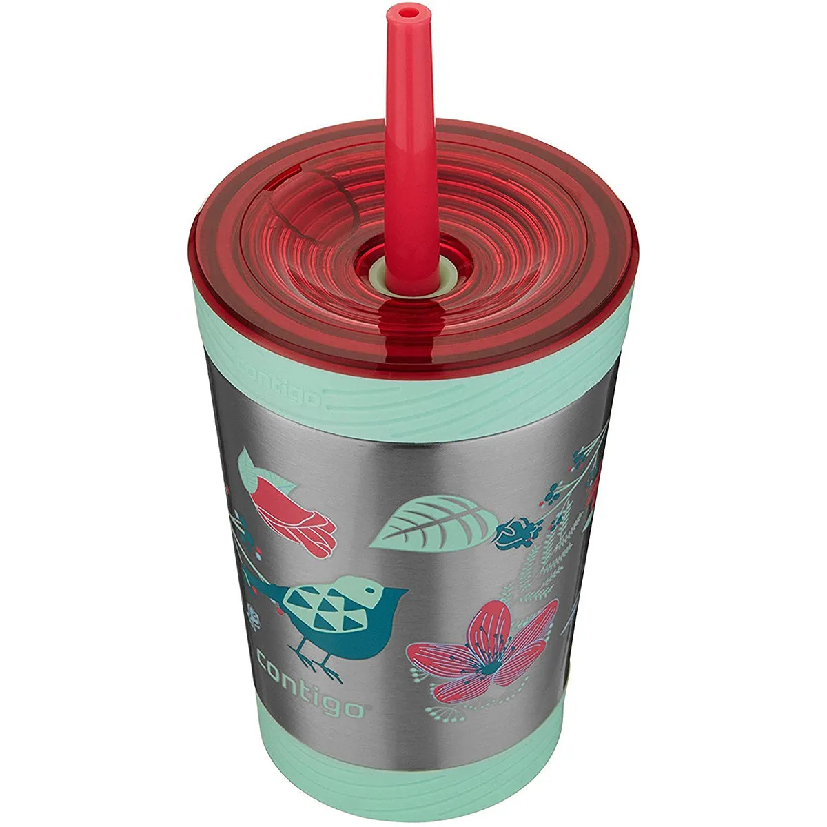 Contigo 12 oz. Kid's Spill-Proof Insulated Stainless Steel Tumbler with Straw