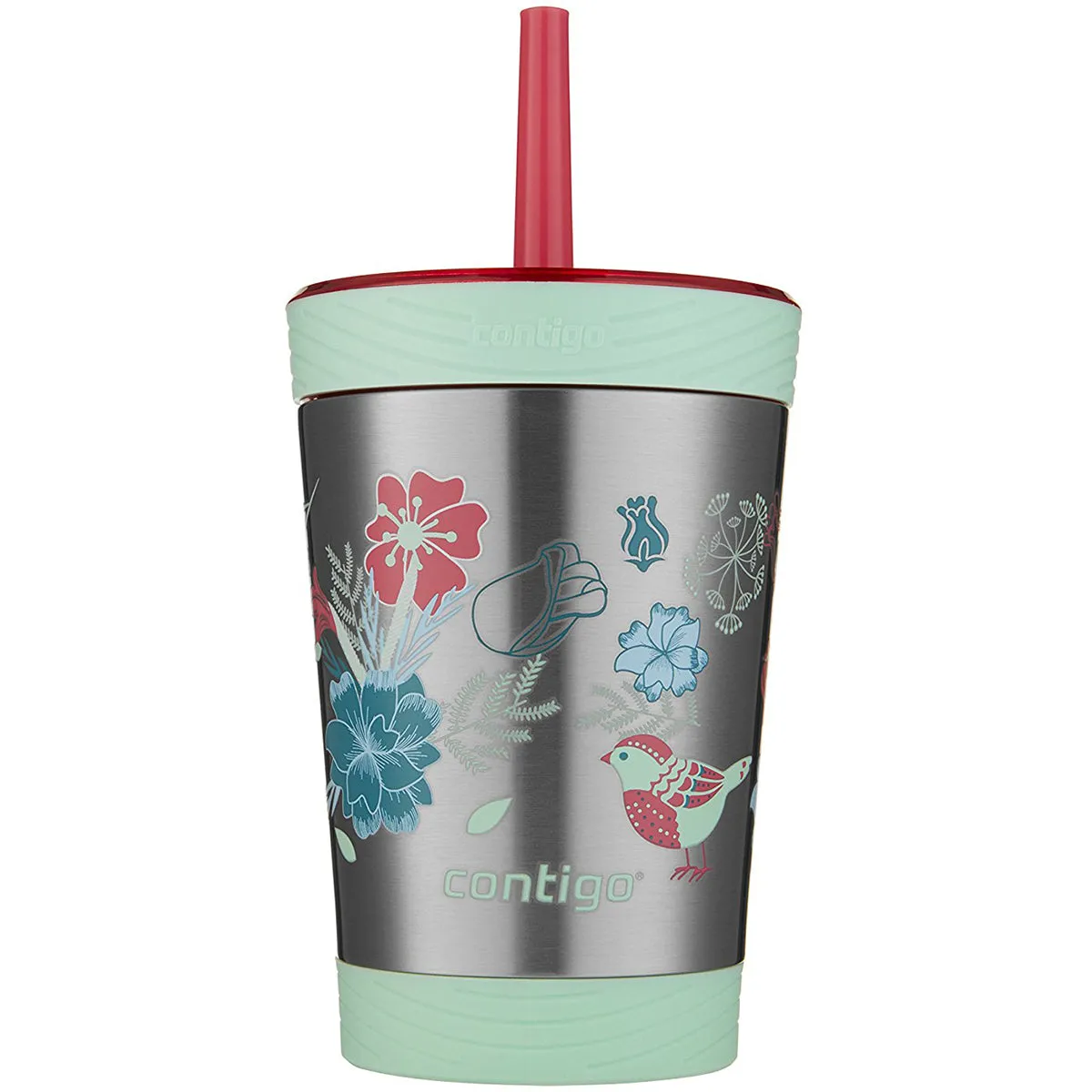 Contigo 12 oz. Kid's Spill-Proof Insulated Stainless Steel Tumbler with Straw