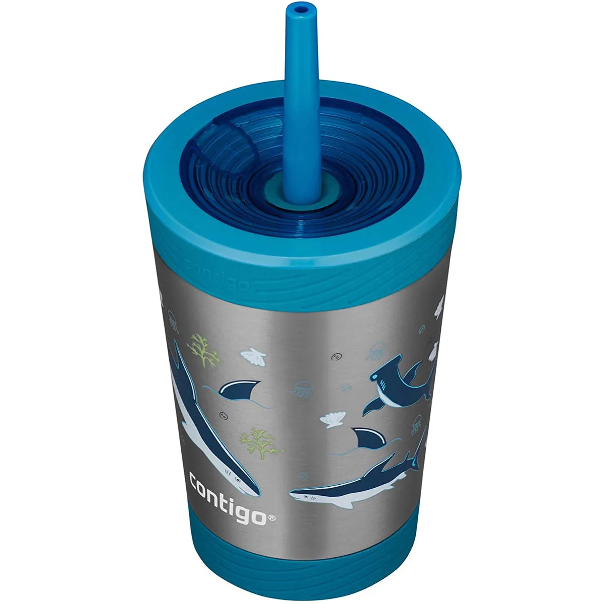 Contigo 12 oz. Kid's Spill-Proof Insulated Stainless Steel Tumbler with Straw