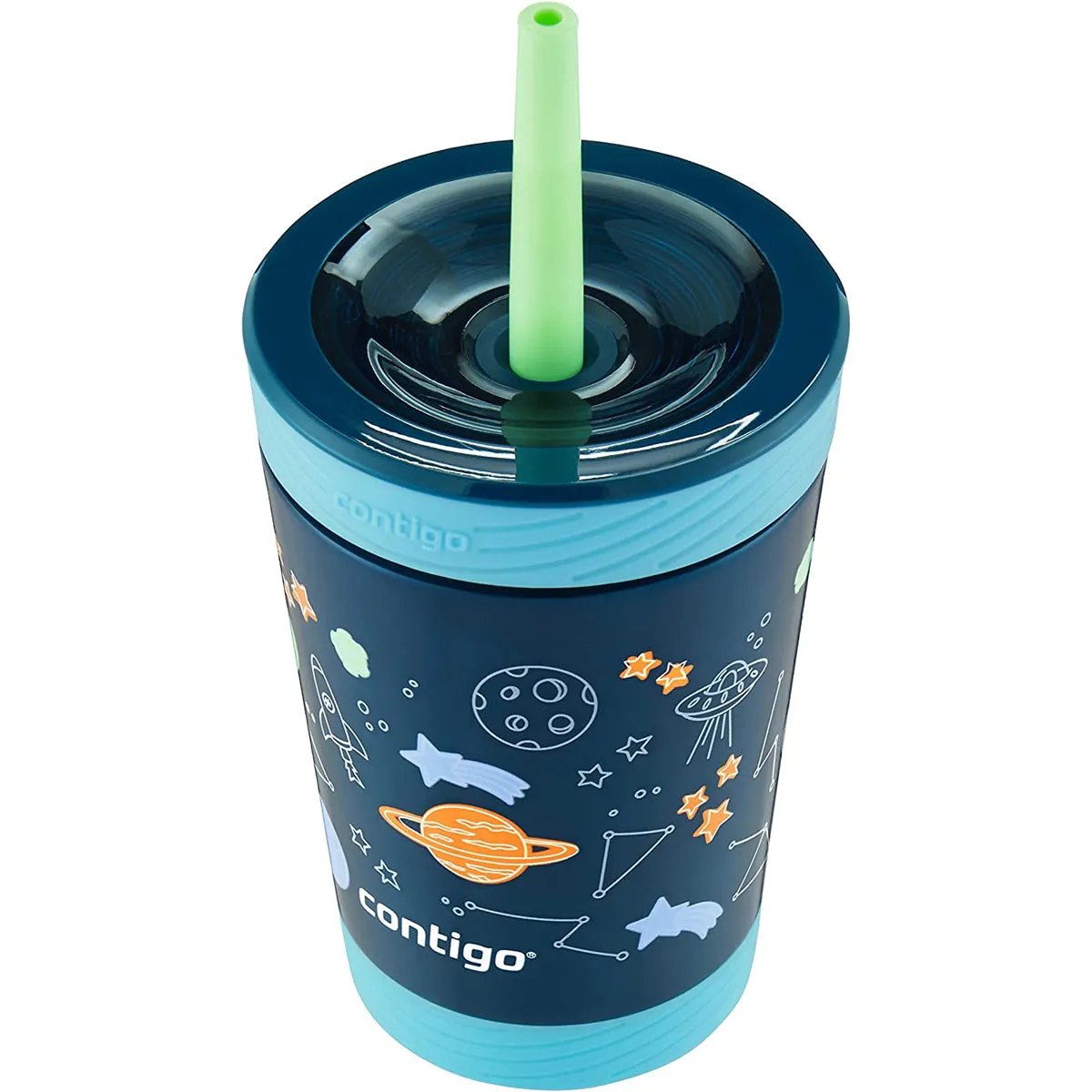 Contigo 12 oz. Kid's Spill-Proof Insulated Stainless Steel Tumbler with Straw