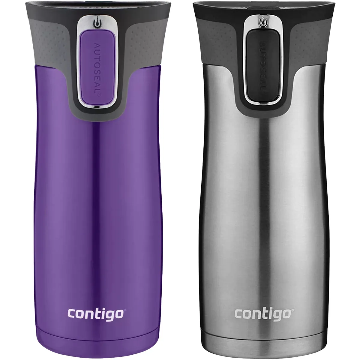 Contigo 16 oz. West Loop 2.0 Insulated Stainless Steel Travel Mug 2-Pack