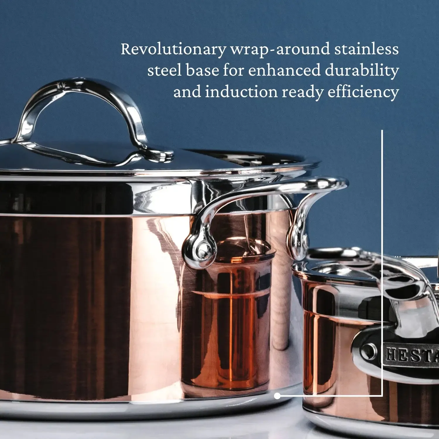 Copper Induction Stock Pot, 6-Quart