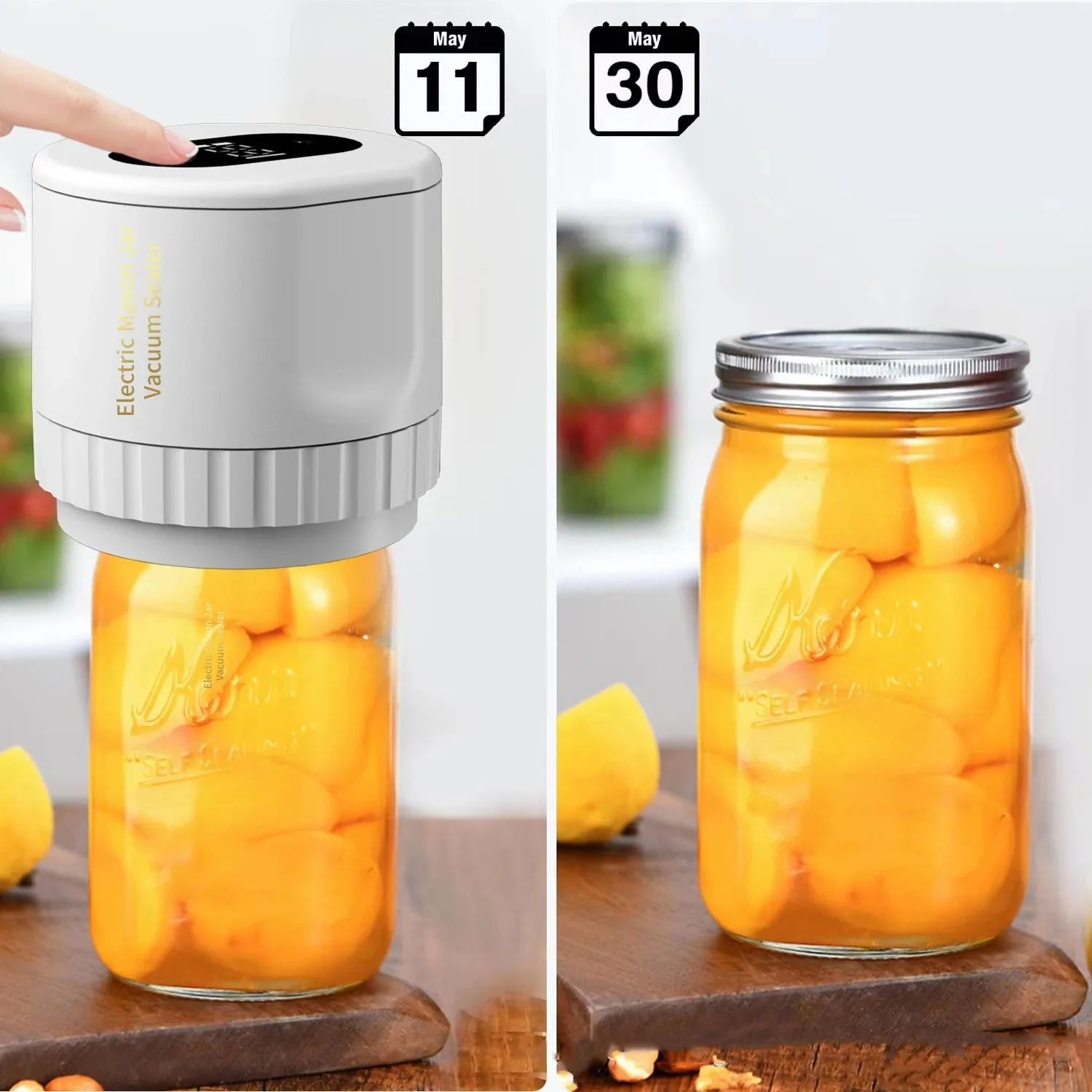 Cordless Electric Mason Jar Vacuum Sealer Kit