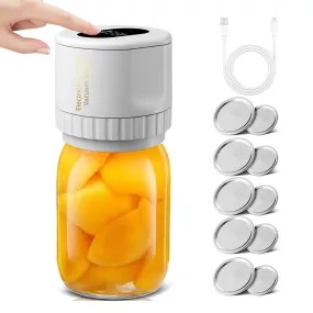 Cordless Electric Mason Jar Vacuum Sealer Kit