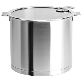 Cristel Strate Detachable Handle 7.5-Quart Stockpot With Flat Glass Lid