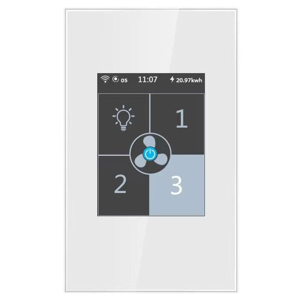 CTEC Smart Home: Smart Switch for Light Switch and AC Ceiling Fan Control in Black or White (Google Assistant, Alexa Compatible)