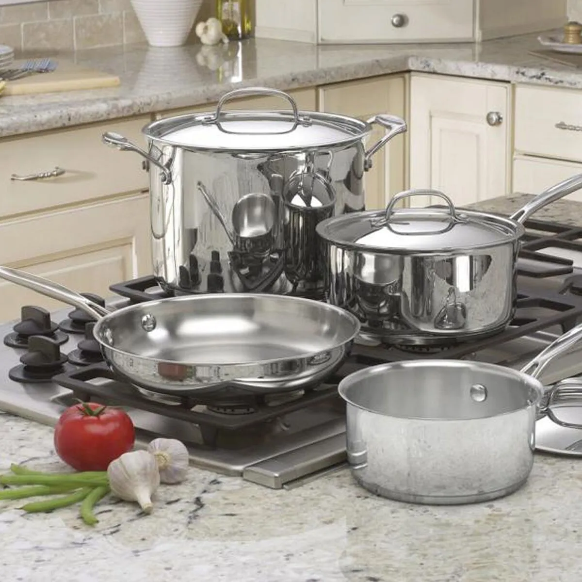 Cuisinart Chef's Classic 7 Piece Cookware Stainless Set