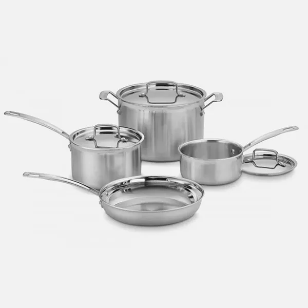 Cuisinart MultiClad Pro Tri-Ply 7 Piece Cookware Set