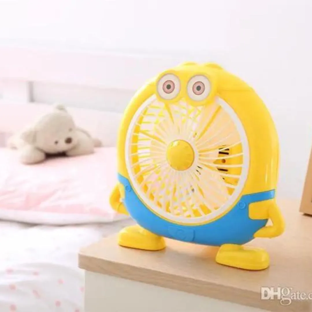 Cute Electric Minion Portable Desk Fan