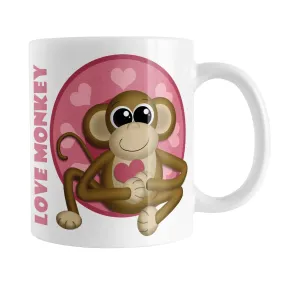 Cute Heart Love Monkey Mug