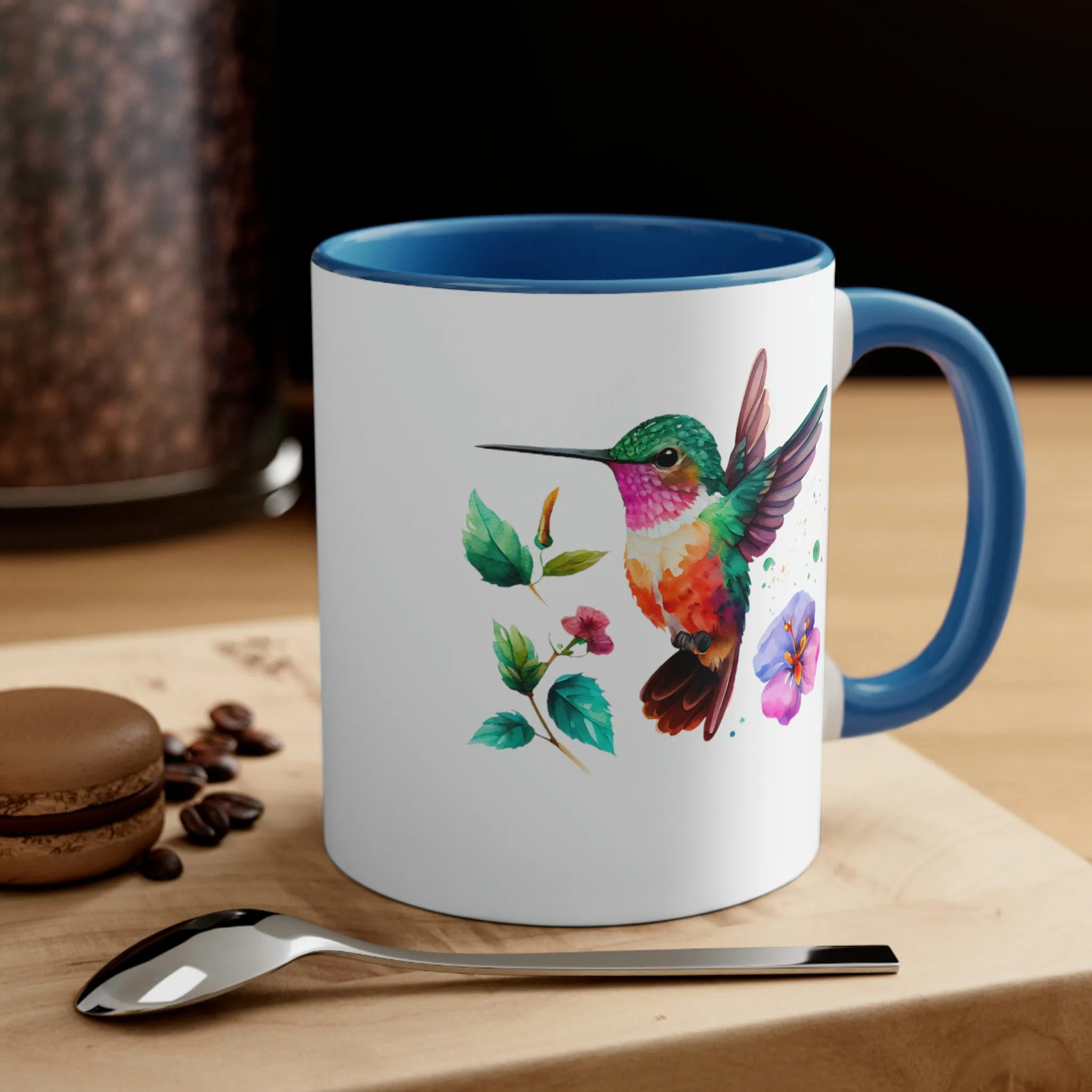 Cute Hummingbird 4 - Accent Coffee Mug, 11oz