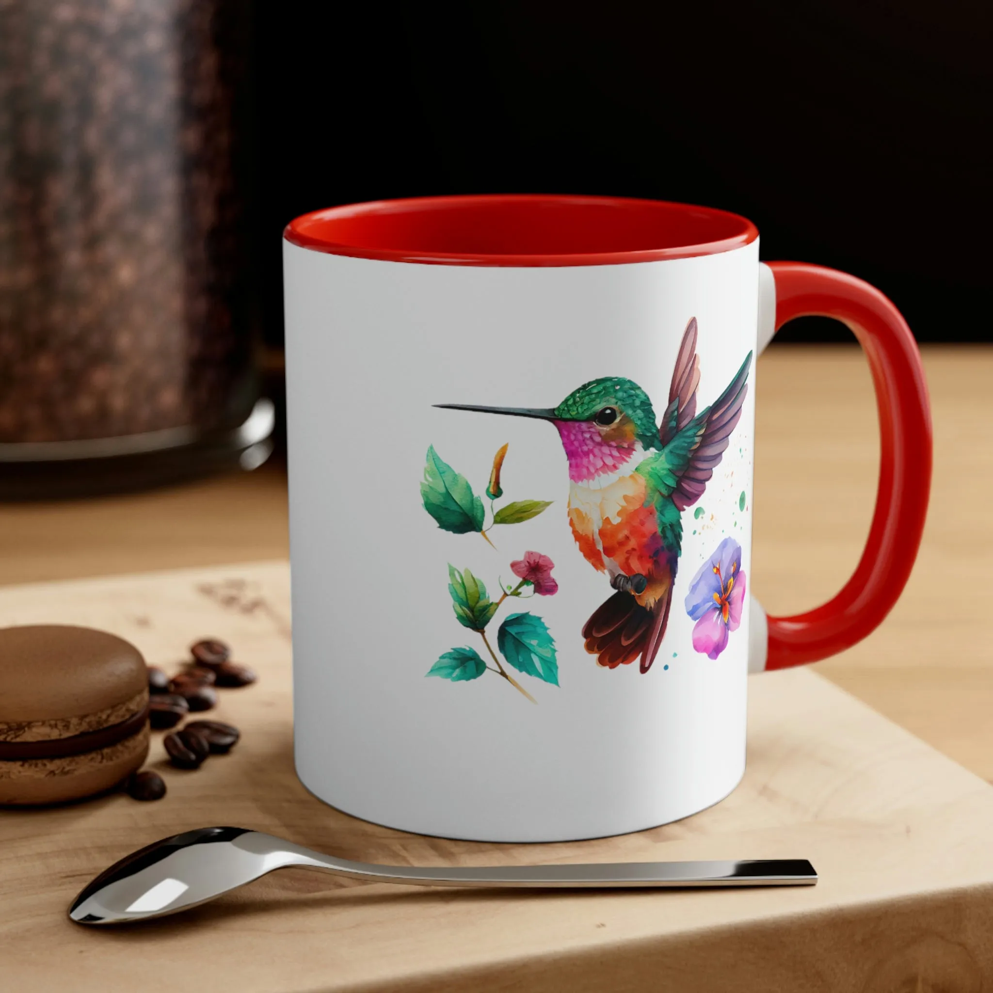 Cute Hummingbird 4 - Accent Coffee Mug, 11oz