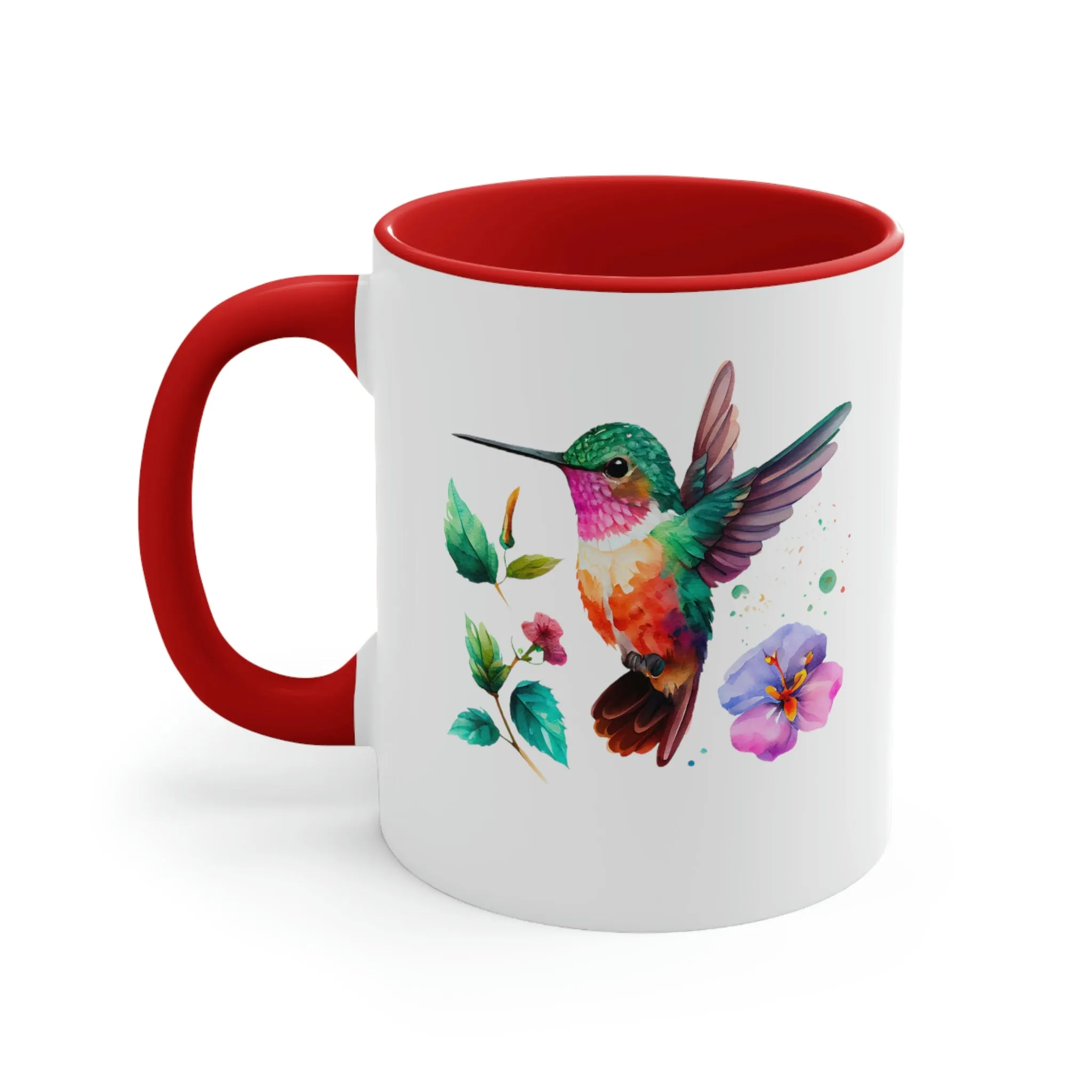 Cute Hummingbird 4 - Accent Coffee Mug, 11oz