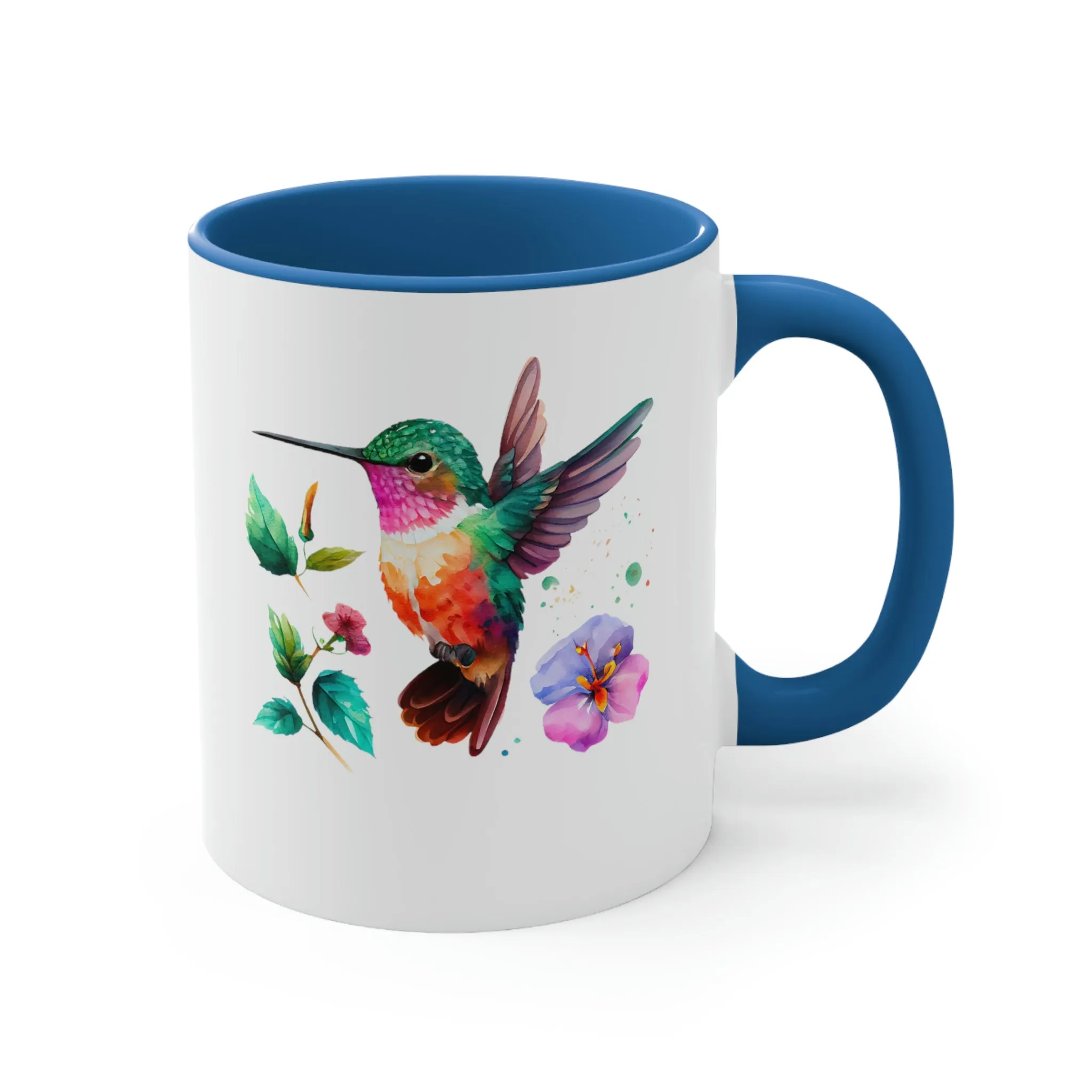 Cute Hummingbird 4 - Accent Coffee Mug, 11oz