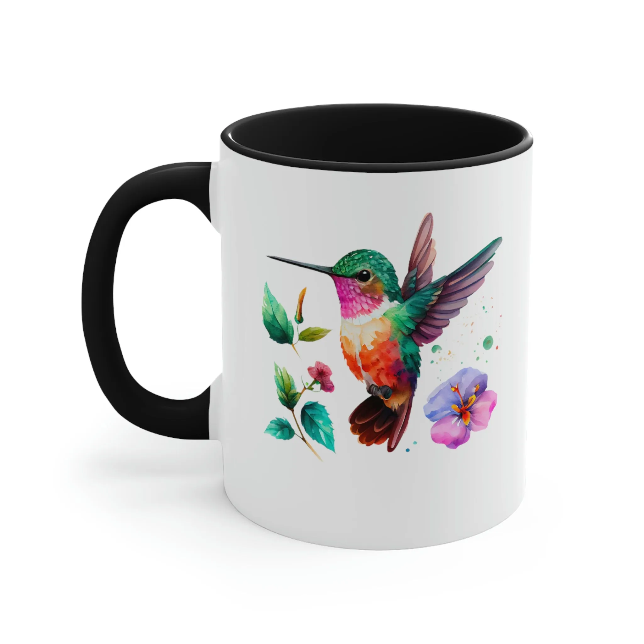 Cute Hummingbird 4 - Accent Coffee Mug, 11oz