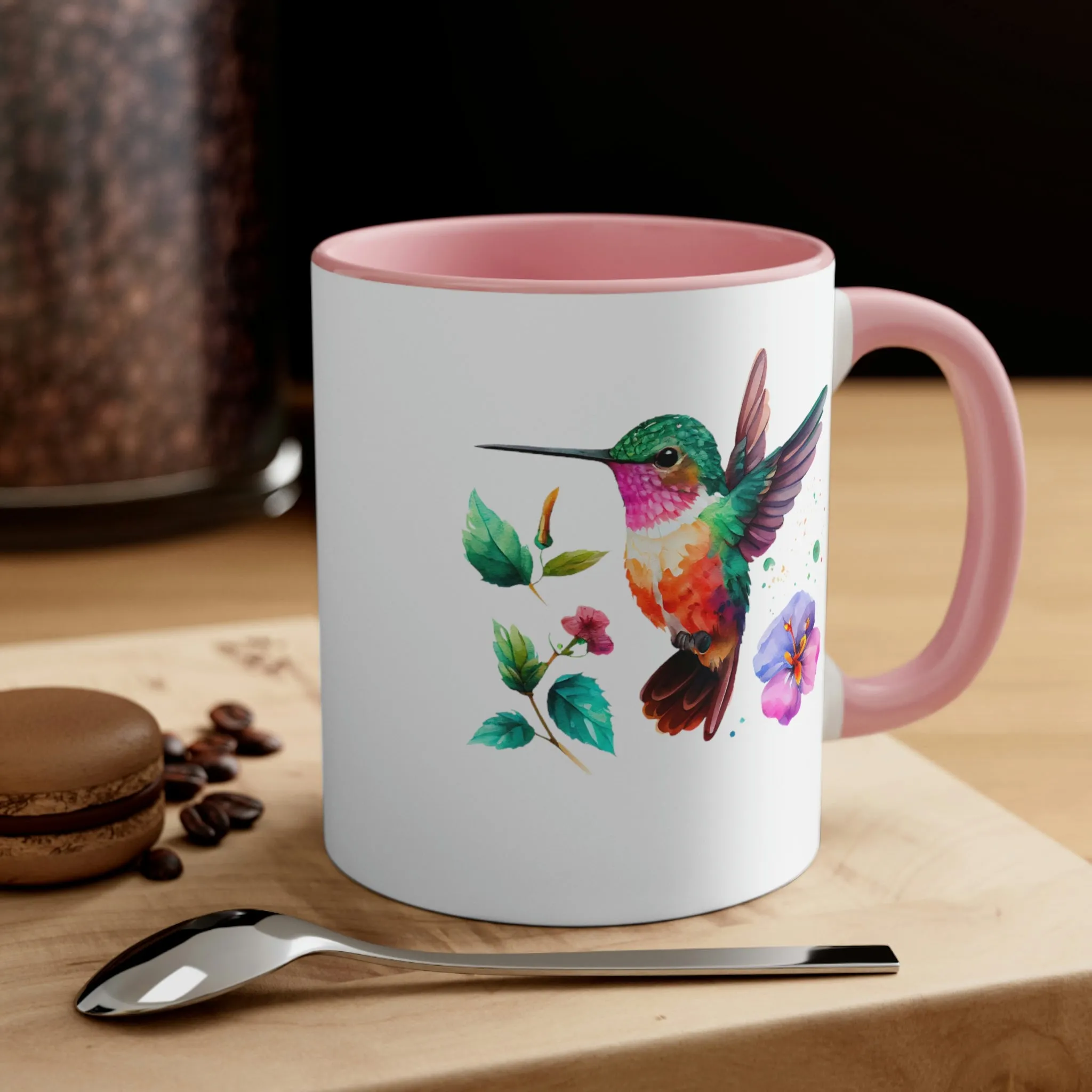 Cute Hummingbird 4 - Accent Coffee Mug, 11oz