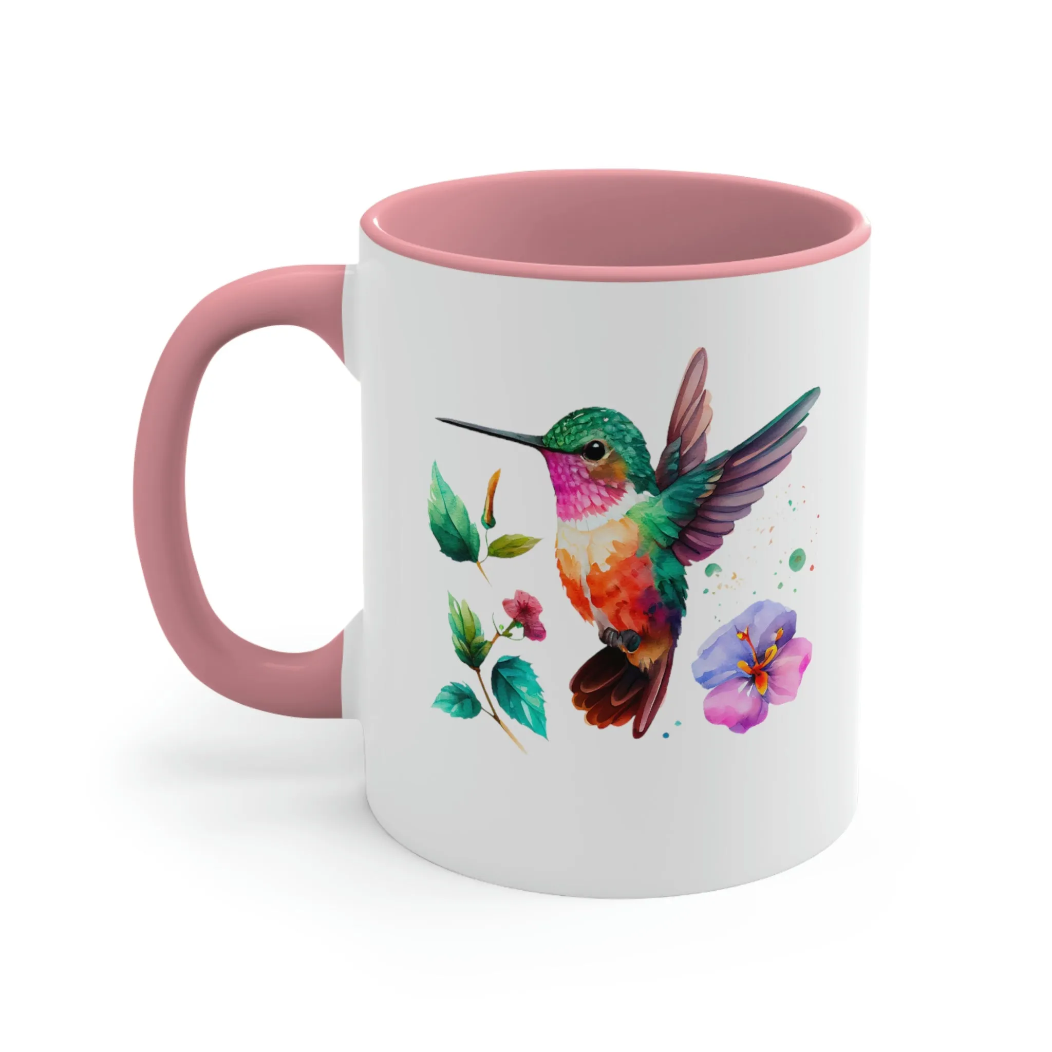 Cute Hummingbird 4 - Accent Coffee Mug, 11oz