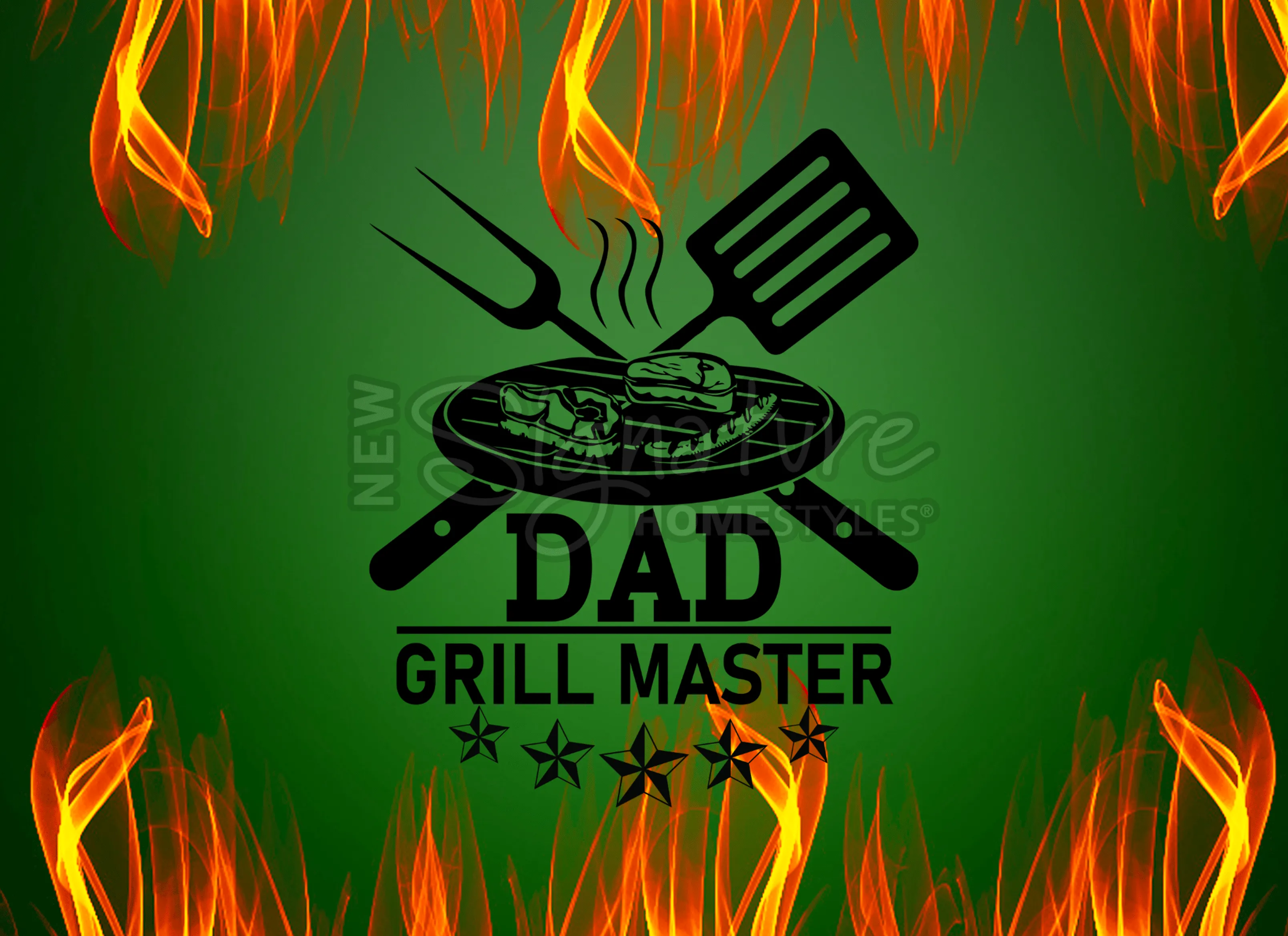 Dad Grill Master and Sparkle Glass™ Accent Light Bundle