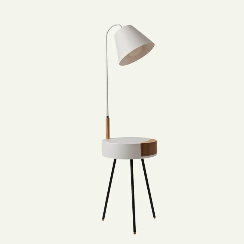 Derina Floor Lamp with Side Table