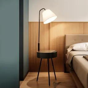 Derina Floor Lamp with Side Table