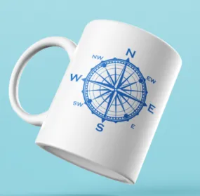 Designer Mug-Blue Compass