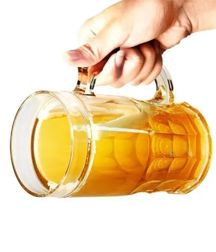 DOVEAZ® Plastic Double Wall Frosty Beer Mug with Jelly Inside, Clear, 330 ml