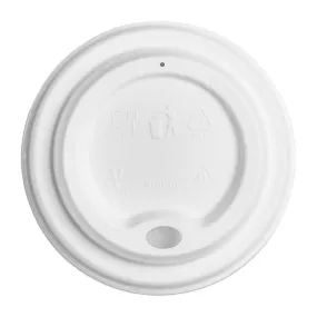 DX579 Vegware Hot Cup Lid Moulded Fibre 79-Series (Pack of 1000)