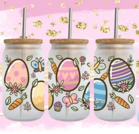 Easter - Pretty Eggs - UV Dtf 16oz Cup Wrap