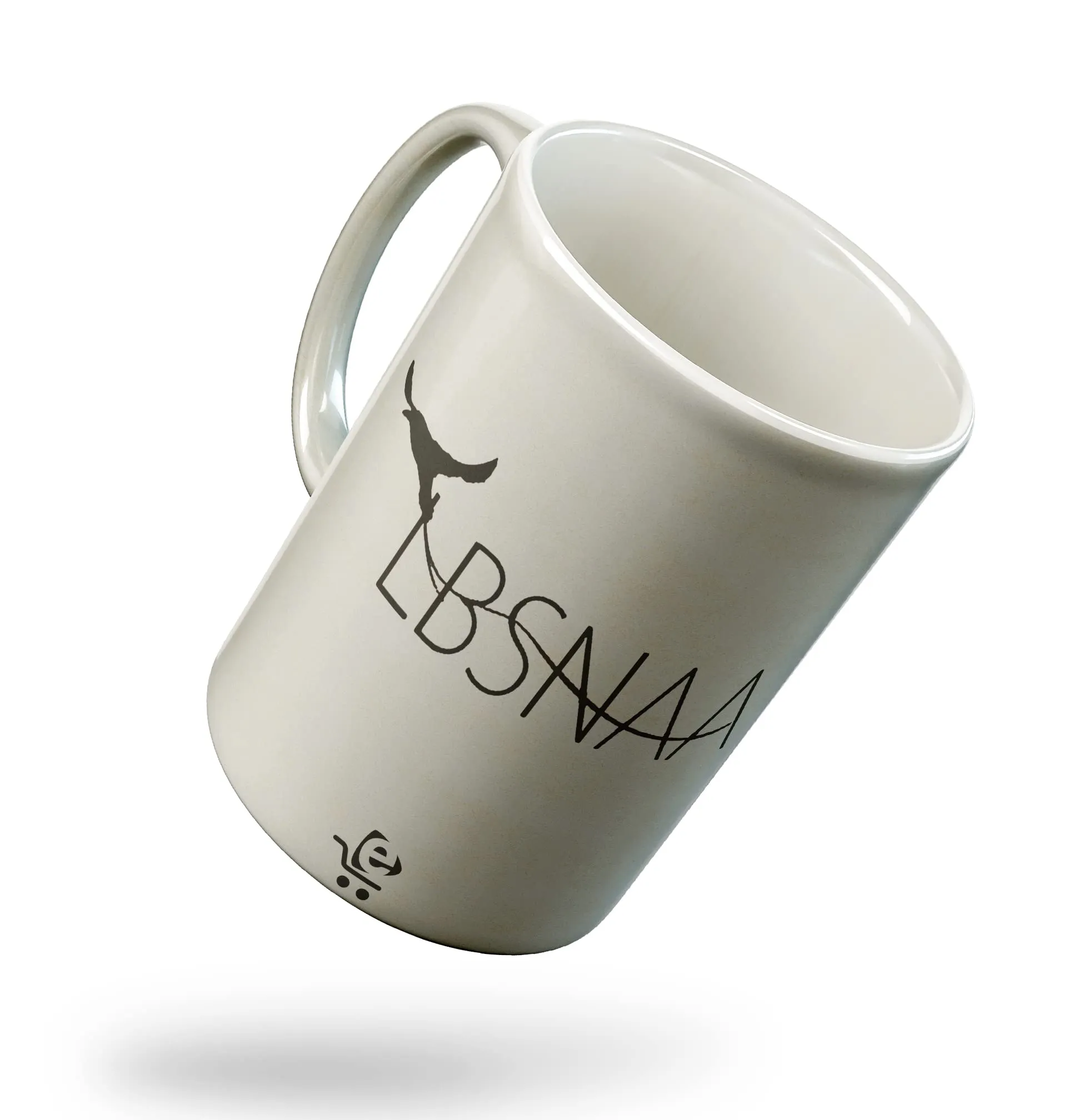 ECFAK Lbsnaa Printed White Ceramic Coffee/Tea Mug (11 Oz Cup) Best Gift for The IAS Students/Aspirants