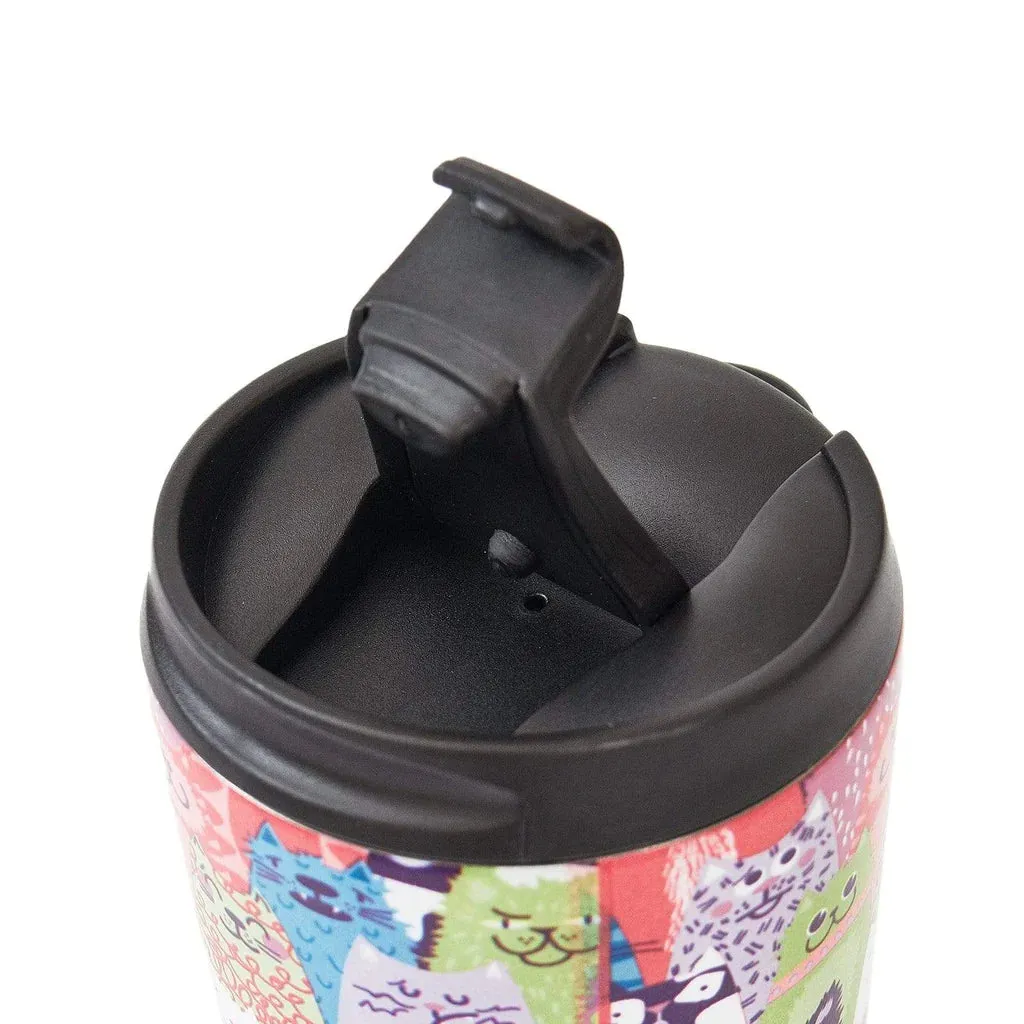 Eco Chic Multiple Stacking Cats Thermal Coffee Cup