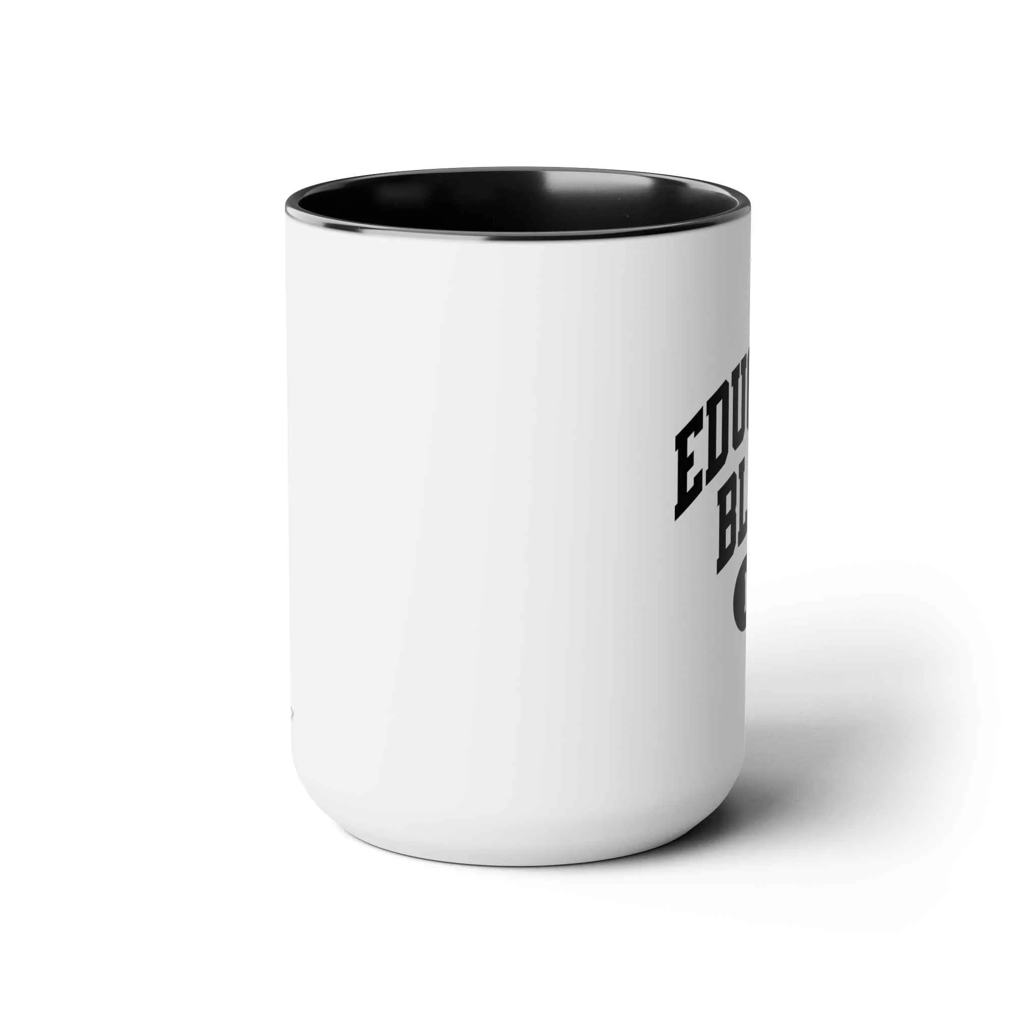 Educated Black Mom Two-Tone Coffee Mug, 15oz