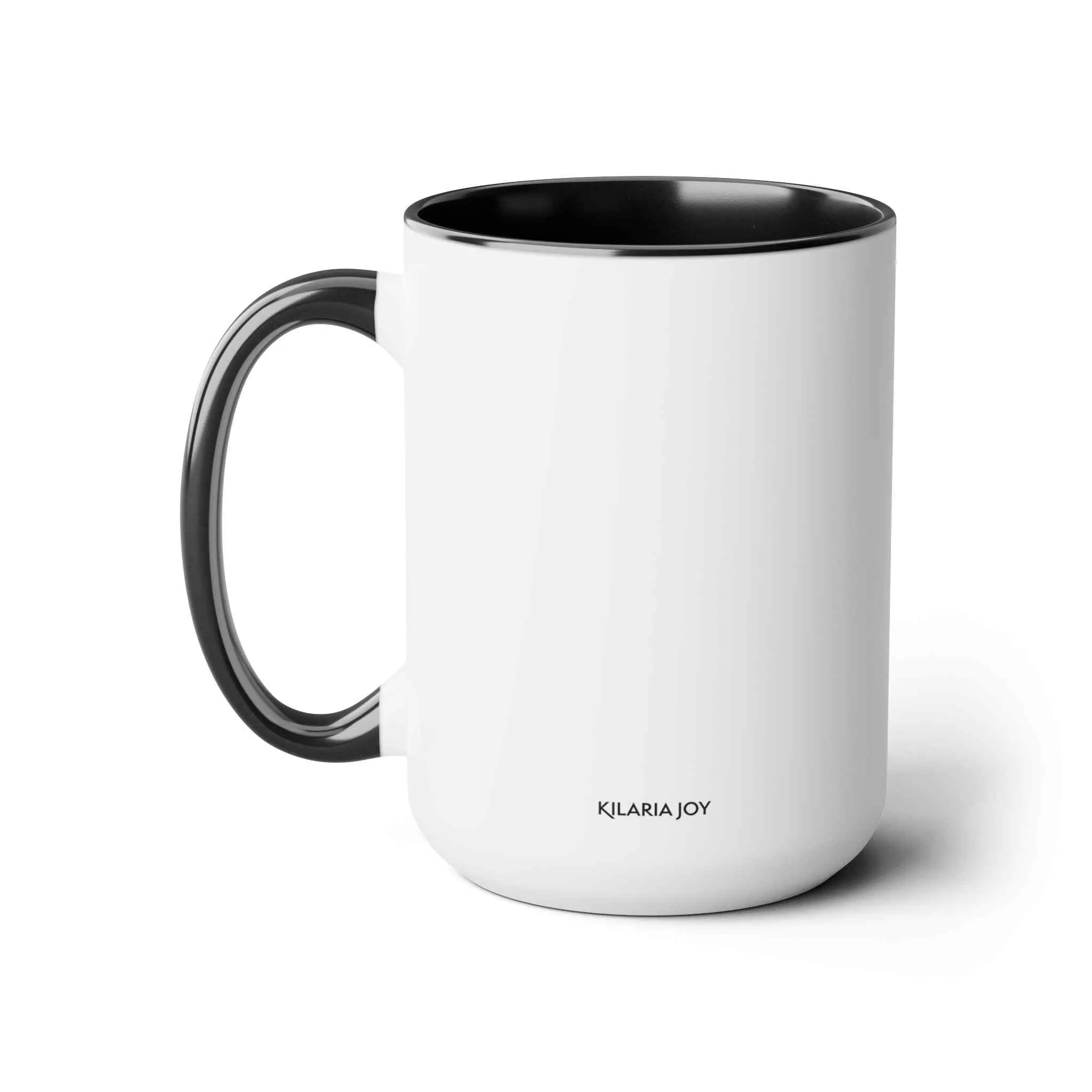 Educated Black Mom Two-Tone Coffee Mug, 15oz