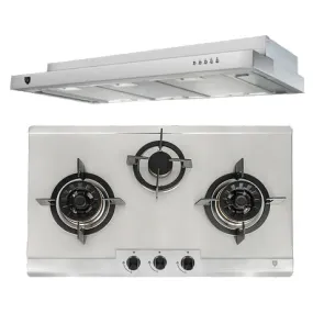 EFCH9201TSS 90CM HOOD & EFH3767 76CM GAS HOB   OPTIONAL BOAE63A OVEN