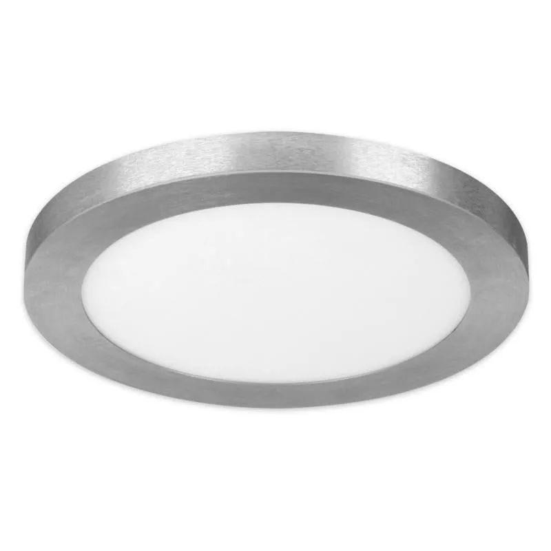 Feit EDGELIT 1.1 in. H X 11.2 in. W X 11.2 in. L Nickel Silver LED Flat Panel Light Fixture