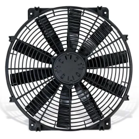 Flex-A-Lite LoBoy Electric Cooling Fan - 16" Fan - Puller - 3000 CFM - 12V - Straight Blade - 16 x 16-1/2" - 3-3/16" Thick - Plastic