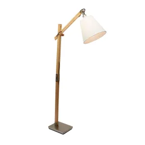 Floor Lamp - Natural Wood