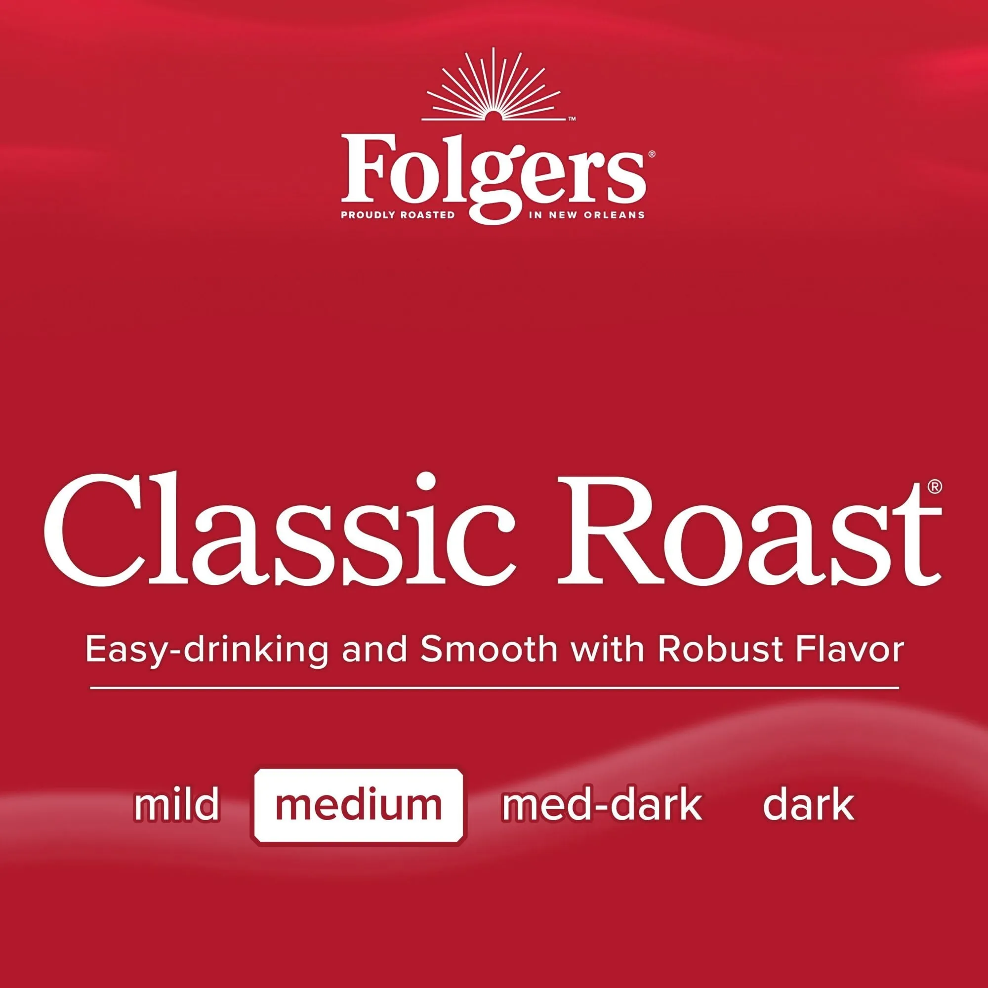 Folgers Classic Roast Instant Coffee, Single Serve Packets