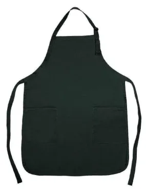 Full Adult Size Bib Aprons With 2 Waist Pockets Plain Solid Colors Kitchen Cook Chef Waiter Crafts Garden