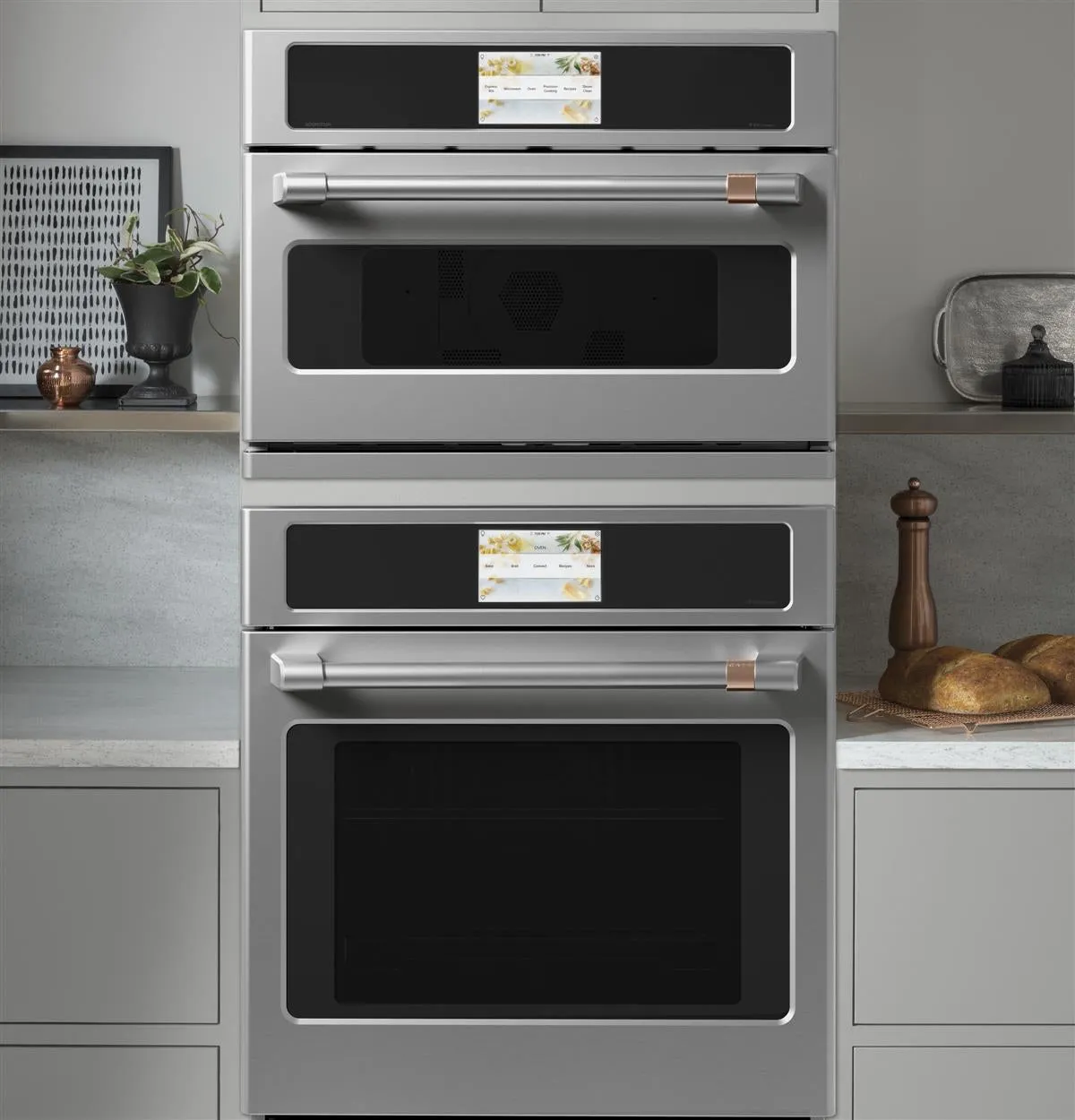 GE Cafe CSB923P2NS1 30" Smart Five in One Wall Oven with 240V Advantium® Technology In Stainlesss Steel