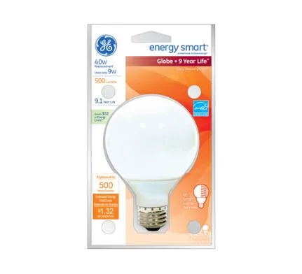 GE Energy Smart® CFL 11 Watt G25