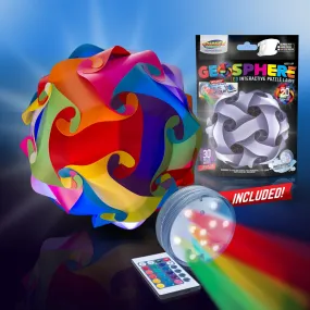 Geosphere™ 12" LED 30pc. Puzzle Lamp Kit & Wireless Remote, Rainbow