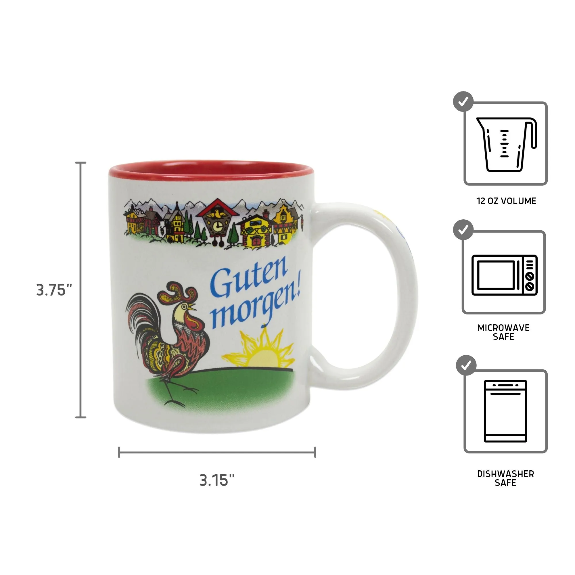 German Gift Idea Coffee Mug "Guten morgen"