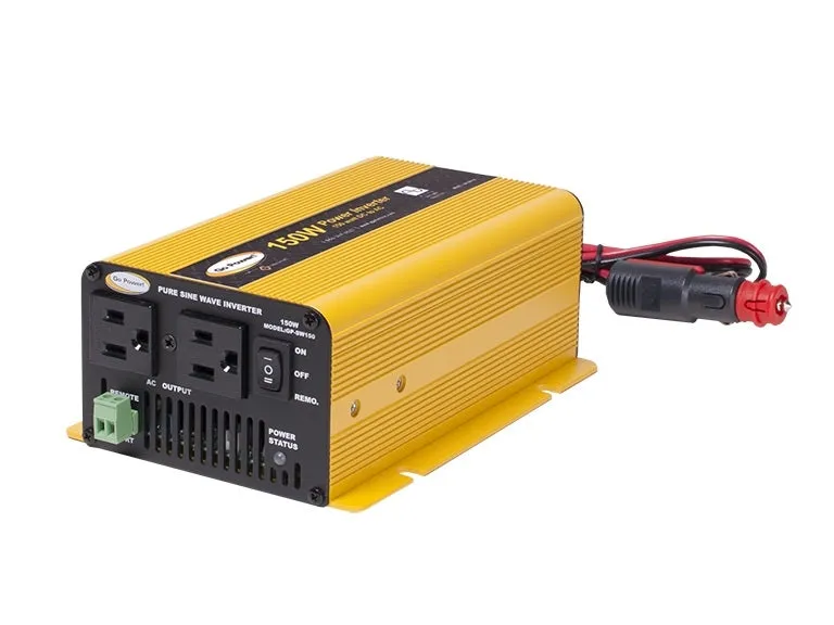 Go Power GP-SW150-12 150 Watt 12 Volt Pure Sine Wave Inverter