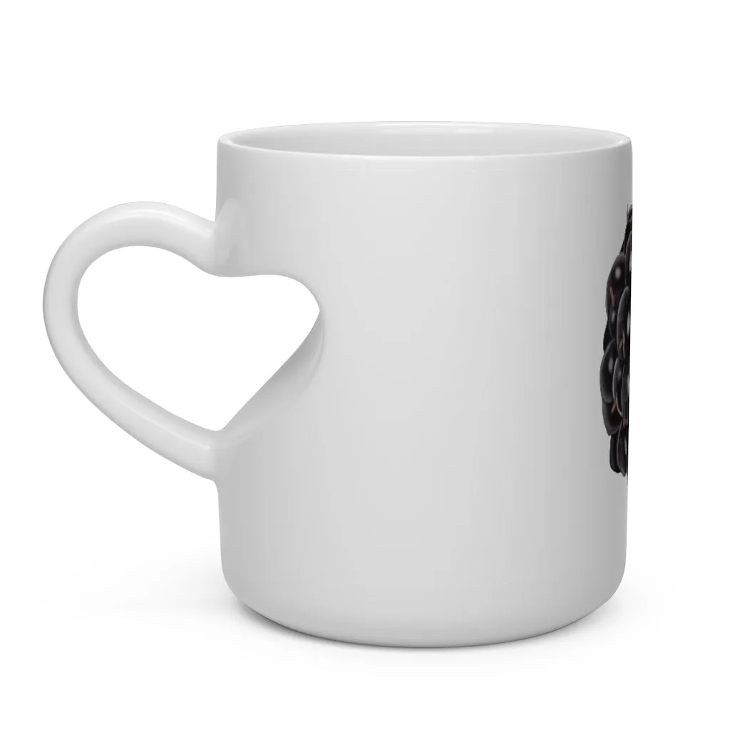 Grape Heart Shape Mug